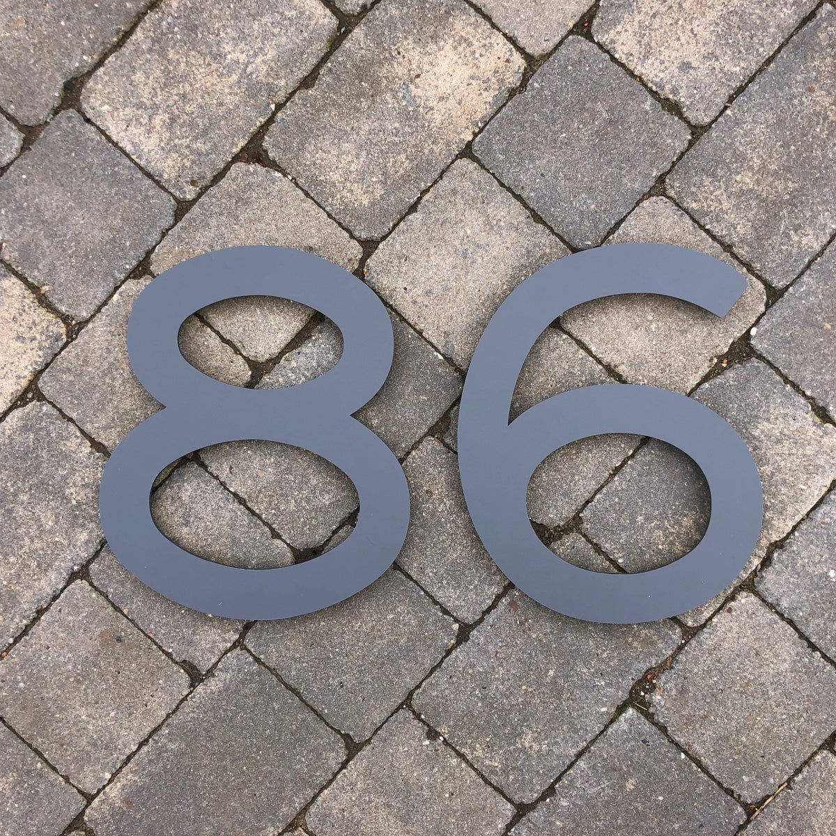 Extra Large Individual House Number Sign 40 cm tall – Kreativ