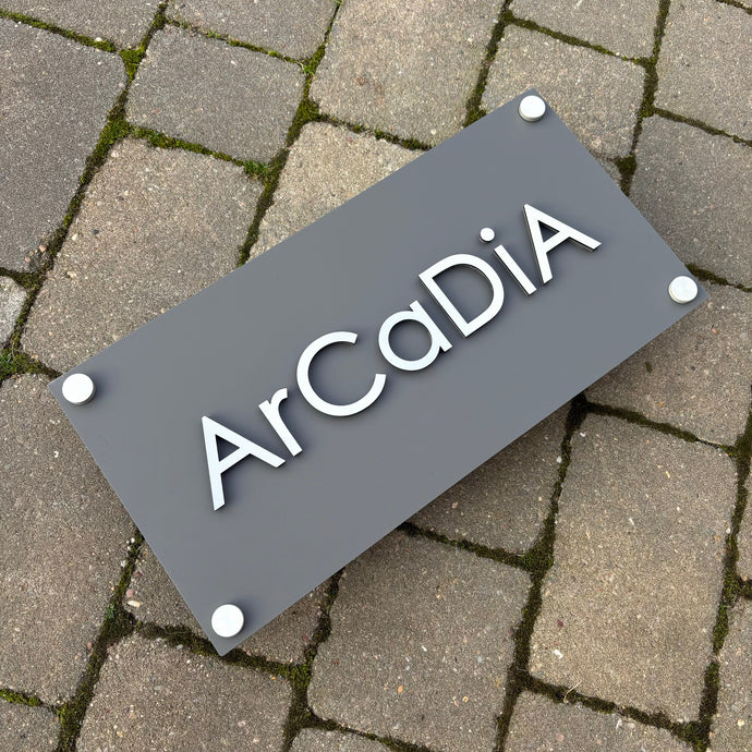 Anthracite Grey House Signs - Can you match my house sign to Ral 7016?