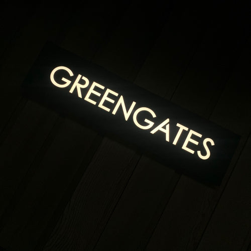 Extra Large Illuminated LED House Name Sign | Modern Bespoke Backlit Address Plaque 60 cm x 15 cm - KREATIV DESIGN -Signs